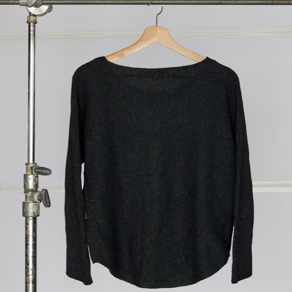 Monk & Lou Scoop Neck Ribbed Sweater - Picture 2 of 2